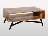 Miller Industrial Indian Solid Wood Retro Coffee Table